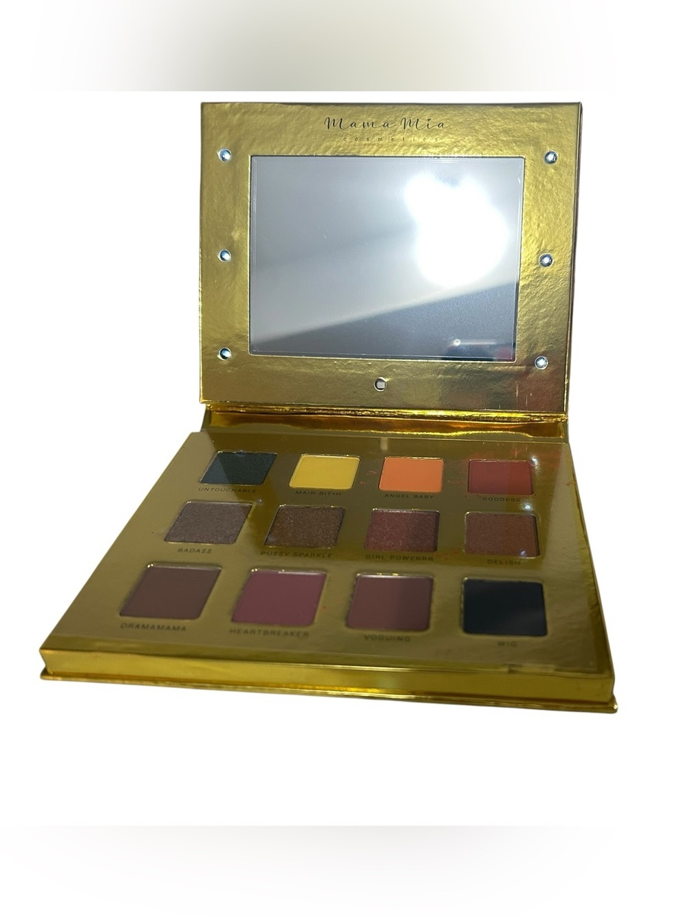 New Cosmyfy Mama Mia Pressed Pigment Eyeshadow Palette 12 Color With Mirror - Picture 2 of 4
